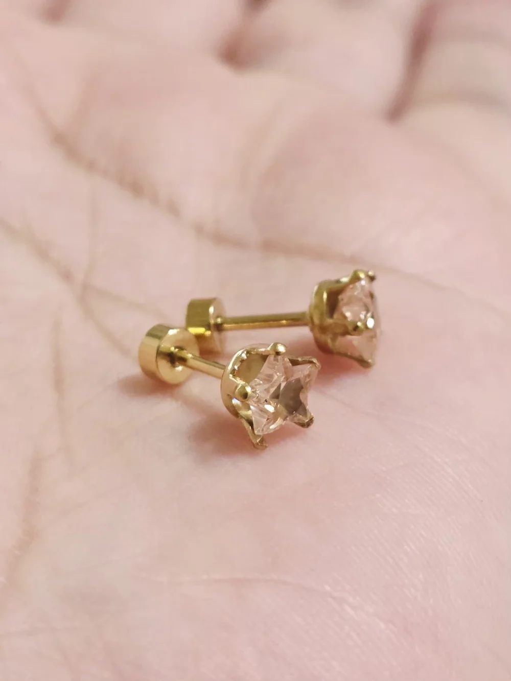 18kGold Plated Baby November Birthstone Earring